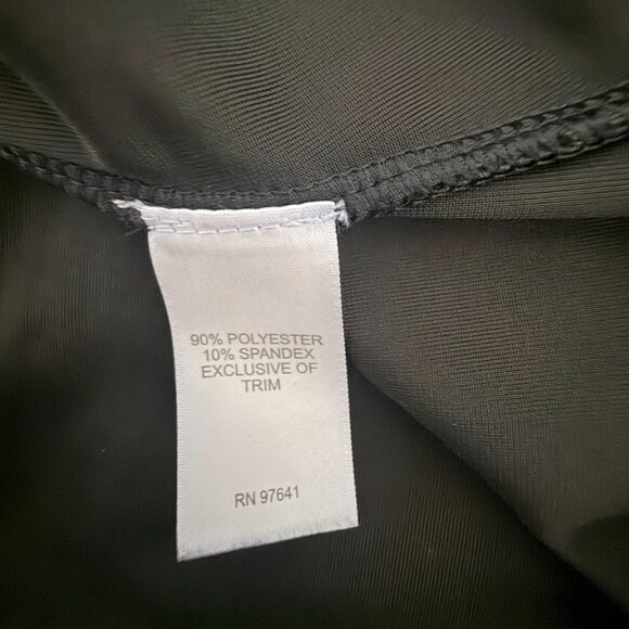 J.Jill Women's Black Velvet/Velour Faux Wrap A Line 3/4 Sleeve V-Neck Sz M Tall - Picture 12 of 13